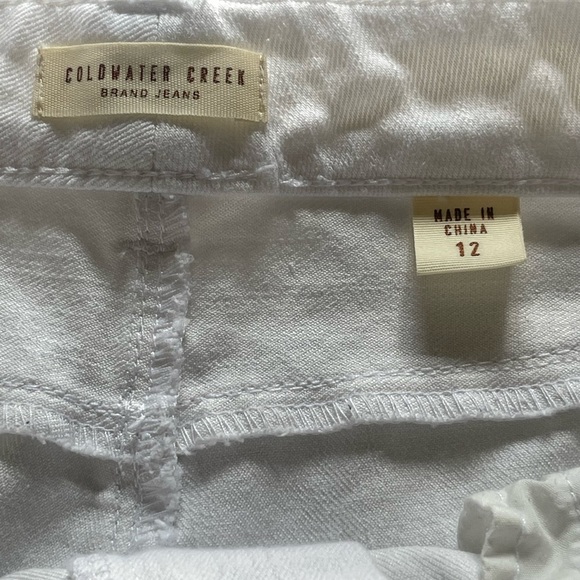 Coldwater Creek White Embroidered Jeans Size 12 - Picture 4 of 10